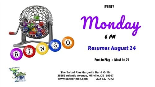 B-I-N-G-O at The Salted Rim Margarita Bar & Grille