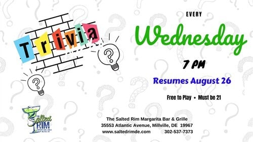 T-R-I-V-I-A at The Salted Rim Margarita Bar & Grille