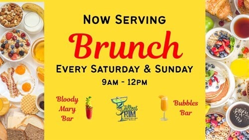 Now Serving Brunch at The Salted Rim Every Saturday & Sunday