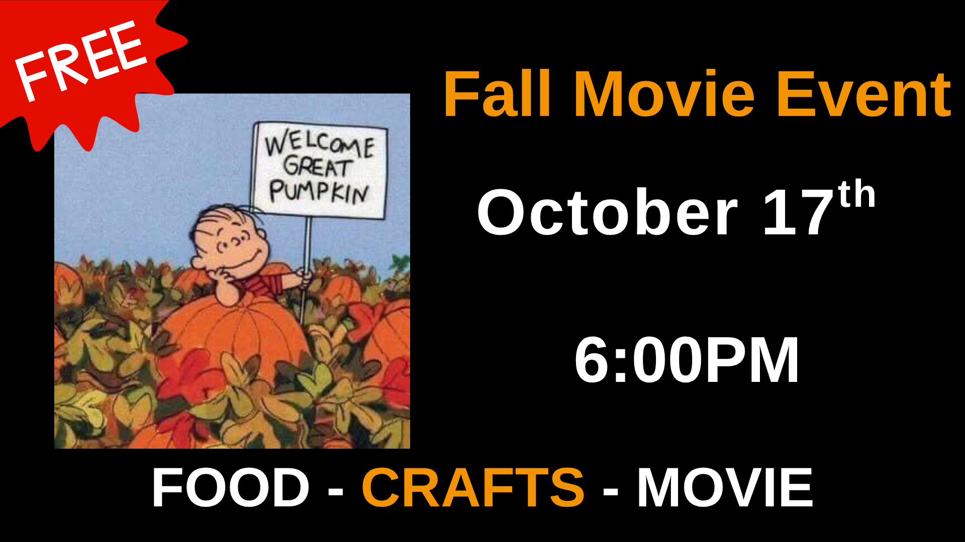 Fall Movie Event at Salem Church